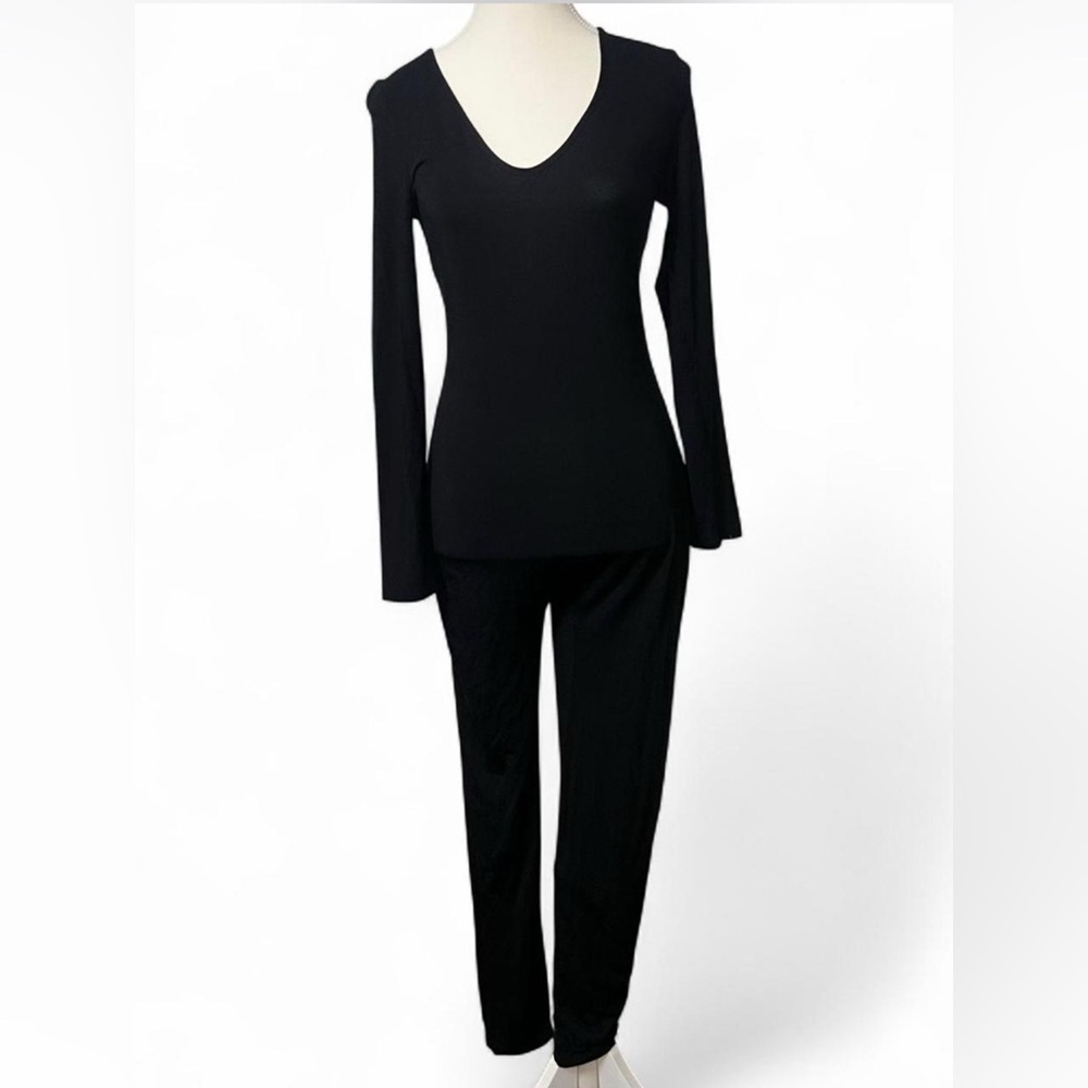 SHEIN Black Long Sleeve Bodycon Jumpsuit One Piece Catsuit‎ Loungewear Medium - Picture 2 of 7